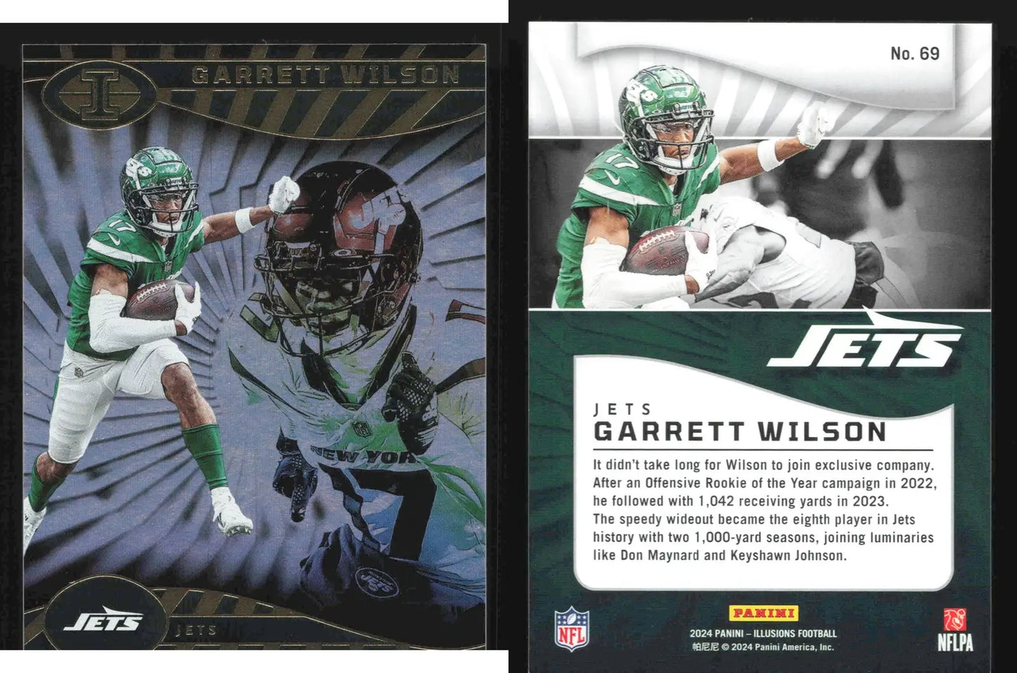 2024 Panini Illusions Football GARRETT WILSON Hobby 55pt #69 New York Jets - Football Card Single
