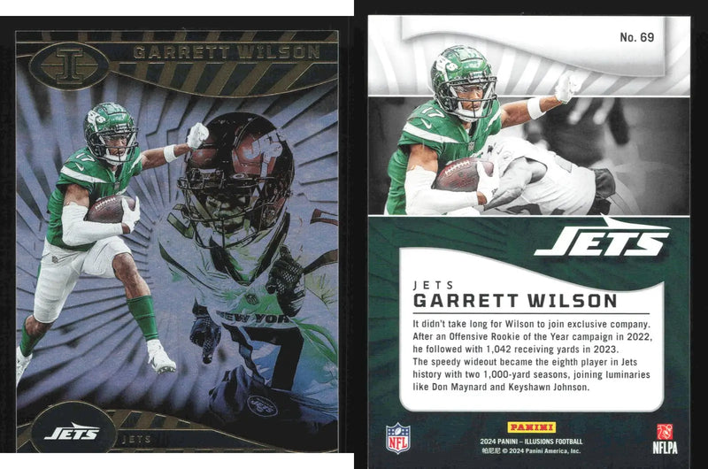 2024 Panini Illusions Football GARRETT WILSON Hobby 55pt #69 New York Jets - Football Card Single