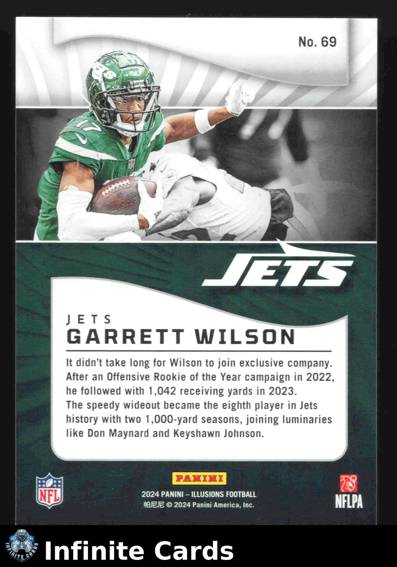 2024 Panini Illusions Football GARRETT WILSON Hobby 55pt #69 New York Jets - Football Card Single