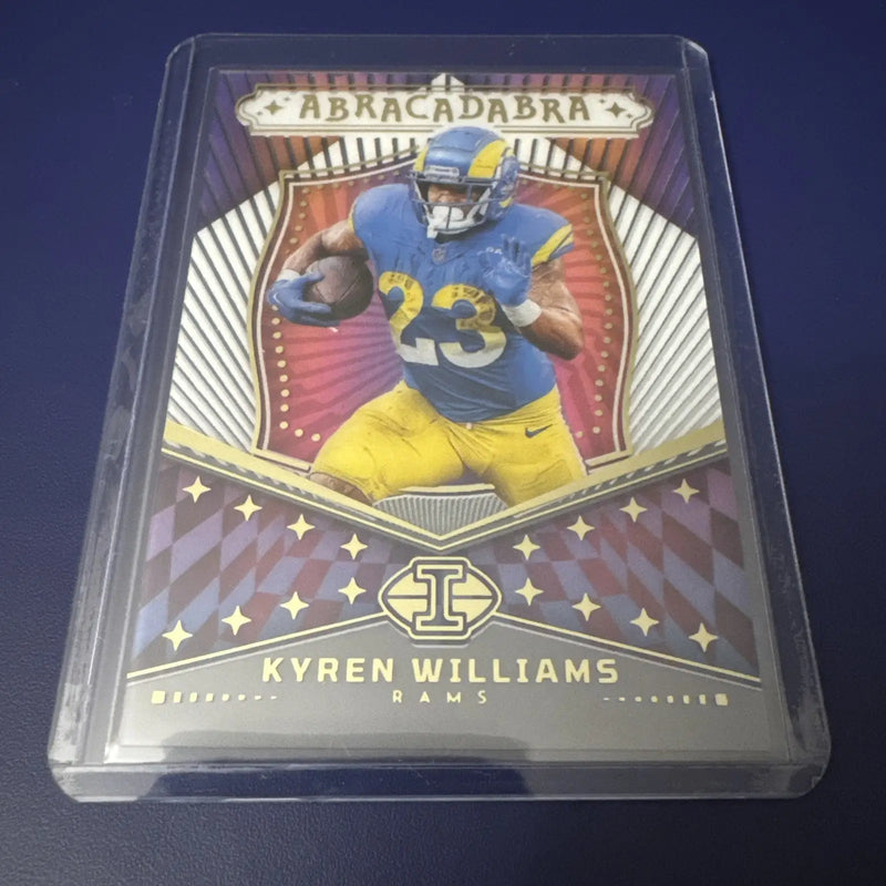 2024 Panini Illusions Kyren Williams Abracadabra football trading card featuring Kyren Williams