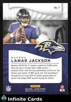 2024 Panini Illusions LAMAR JACKSON #7 [Base] Baltimore Ravens - Football Card Single