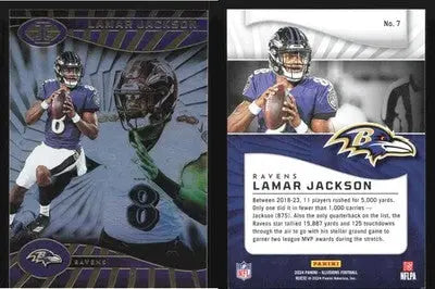 2024 Panini Illusions LAMAR JACKSON #7 [Base] Baltimore Ravens - Football Card Single