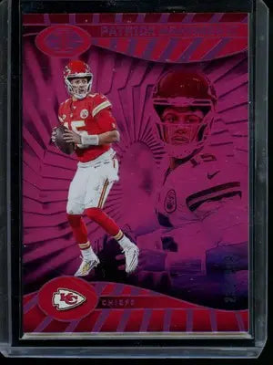 Illusions Patrick Mahomes football trading card from 2024 Panini Illusions series