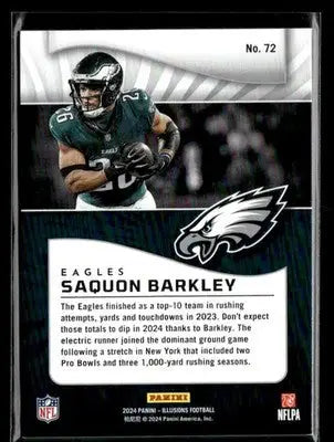 2024 Panini Illusions Saquon Barkley #72 Trophy Hobby Philadelphia Eagles
