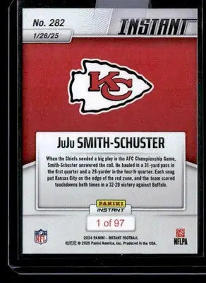 2024 Panini Instant NFL #282 JuJu Smith-Schuster - Football Card Single