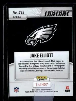 2024 Panini Instant NFL #293 Jake Elliott - Football Card Single