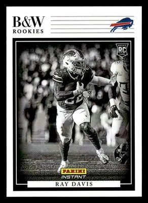 2024 Panini Instant NFL Black & White Rookies #BWR-10 Ray Davis - Football Card Single
