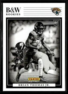 2024 Panini Instant NFL Black & White Rookies #BWR-17 Brian Thomas Jr. - Football Card Single