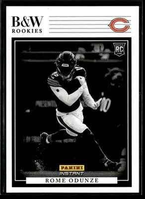 2024 Panini Instant NFL Black & White Rookies #BWR-20 Rome Odunze - Football Card Single
