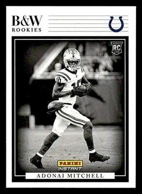 2024 Panini Instant NFL Black & White Rookies #BWR-27 Adonai MitchelI - Football Card Single