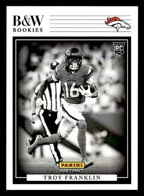 2024 Panini Instant NFL Black & White Rookies #BWR-29 Troy Franklin