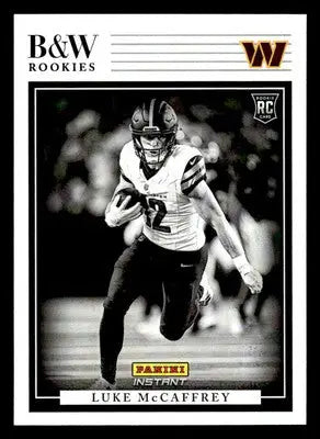 2024 Panini Instant NFL Black & White Rookies #BWR-30 Luke McCaffrey - Football Card Single
