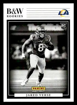 2024 Panini Instant NFL Black & White Rookies #BWR-34 Jared Verse Rams - Football Card Single