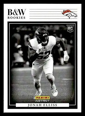 2024 Panini Instant NFL Black & White Rookies #BWR-36 Jonah Elliss - Football Card Single