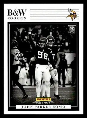 2024 Panini Instant NFL Black & White Rookies #BWR-41 John Parker Romo - Football Card Single