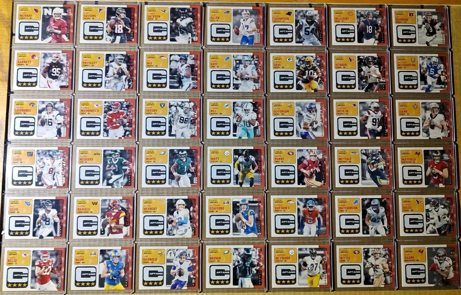 2024 Panini Instant NFL Captains Complete 42 Card Football Set 1/351 - Football Card Single