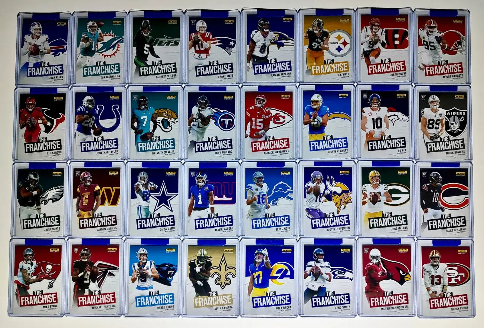 2024 Panini Instant NFL The Franchise Complete 32 Card Football Set 1 of 319 - Football Card Single
