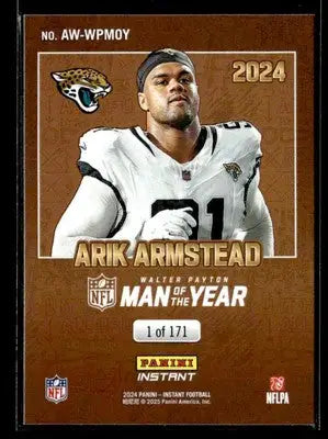 2024 Panini Instant NFL Weekly Pass #AW-WPMOY Arik Armstead - Football Card Single
