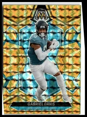 2024 Panini Mosaic #102 Gabriel Davis Mosaic Reactive Yellow - Football Card Single