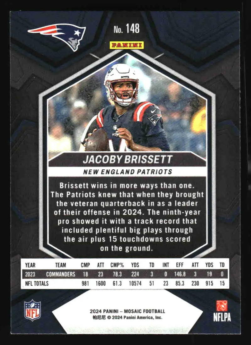 2024 Panini Mosaic #148 Jacoby Brissett - Football Card Single