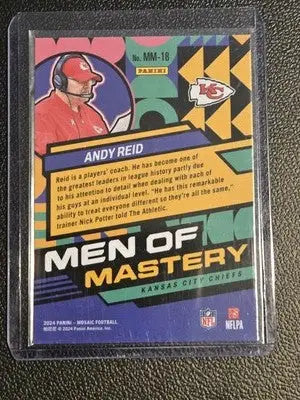 2024 Panini Mosaic #18 Andy Reid Men of Mastery - Football Card Single