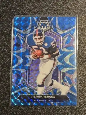 2024 Panini Mosaic #234 Harry Carson Mosaic Reactive Blue - Football Card Single
