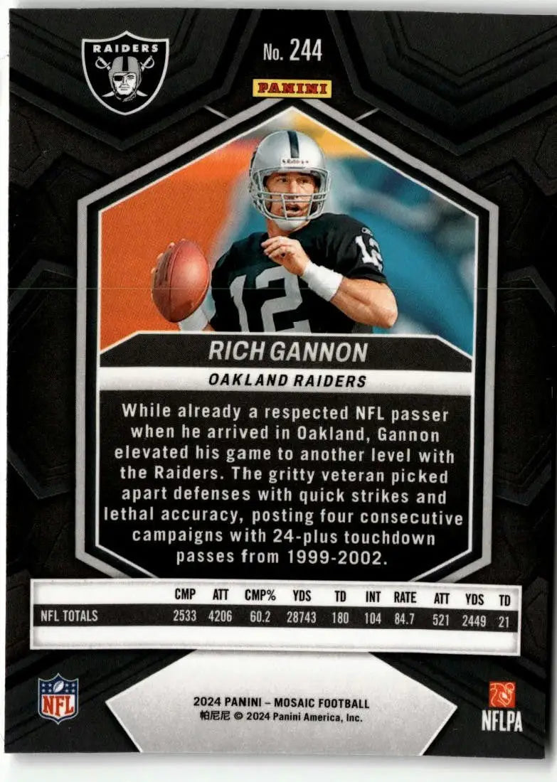 2024 Panini Mosaic #244 Rich Gannon - Football Card Single