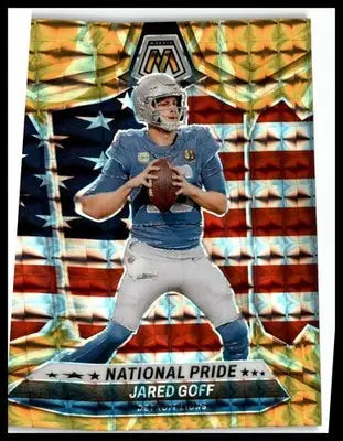2024 Panini Mosaic #252 Jared Goff Mosaic Reactive Yellow - Football Card Single