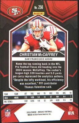 2024 Panini Mosaic #256 Christian McCaffrey - Football Card Single