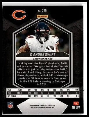 2024 Panini Mosaic #260 D’Andre Swift - Football Card Single