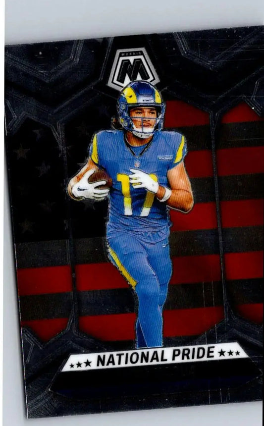 Football trading card featuring Puka Nacua from 2024 Panini Mosaic series
