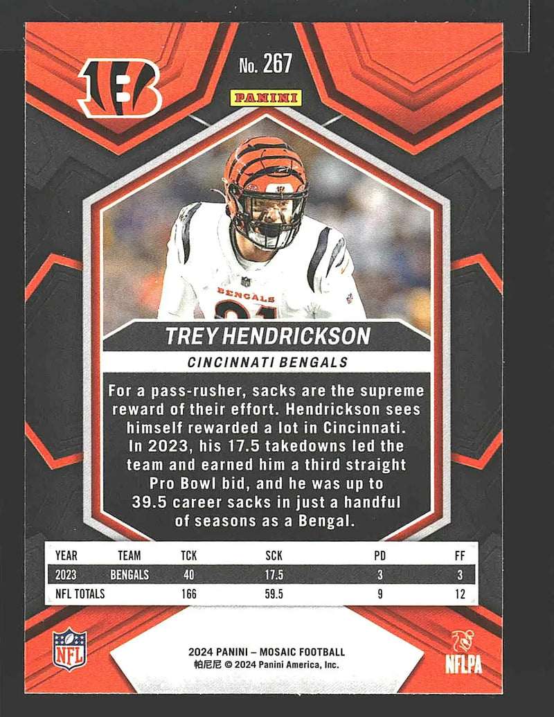 2024 Panini Mosaic #267 Trey Hendrickson - Football Card Single