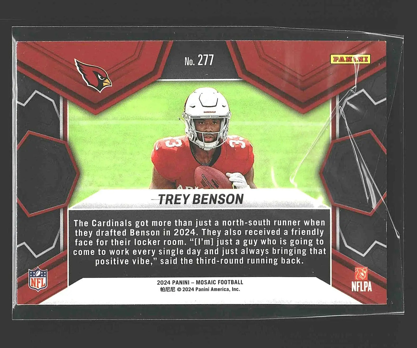 2024 Panini Mosaic #277 Trey Benson - Football Card Single