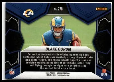 2024 Panini Mosaic #278 Blake Corum - Football Card Single