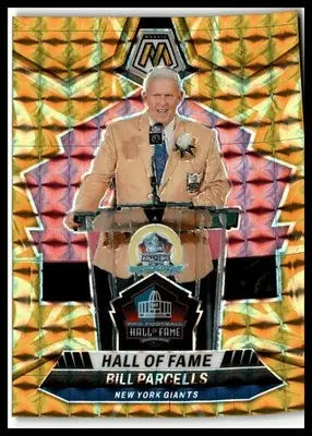 2024 Panini Mosaic #292 Bill Parcells Mosaic Reactive Yellow - Football Card Single