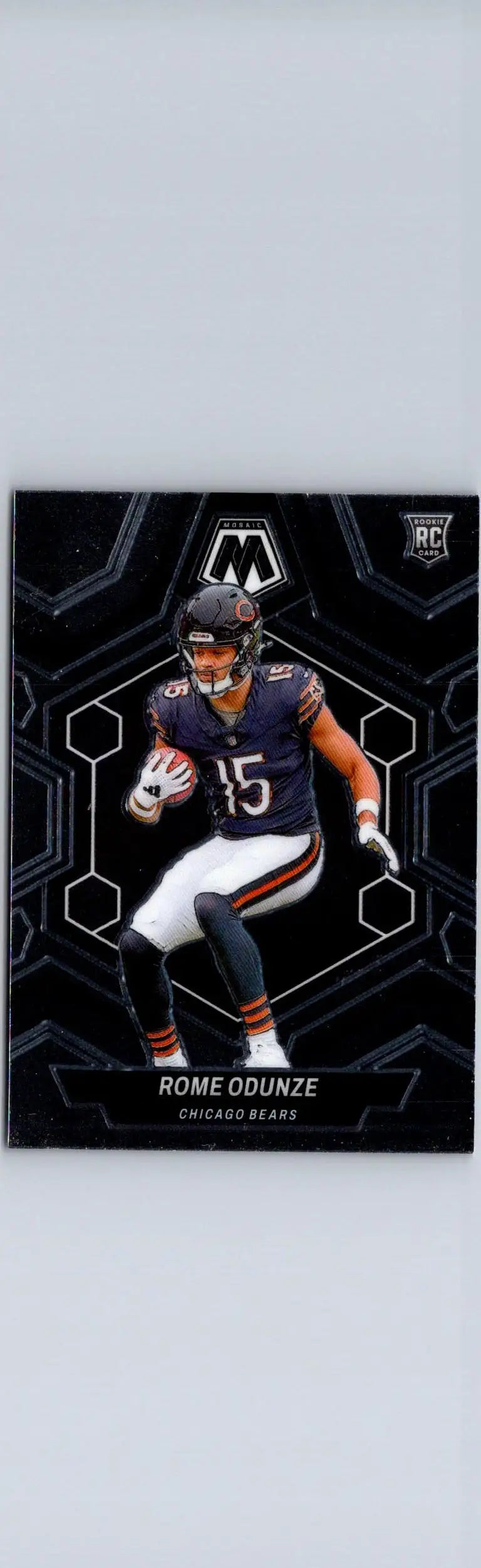 Rome Odunze football card from 2024 Panini Mosaic product featuring collectible sports memorabilia