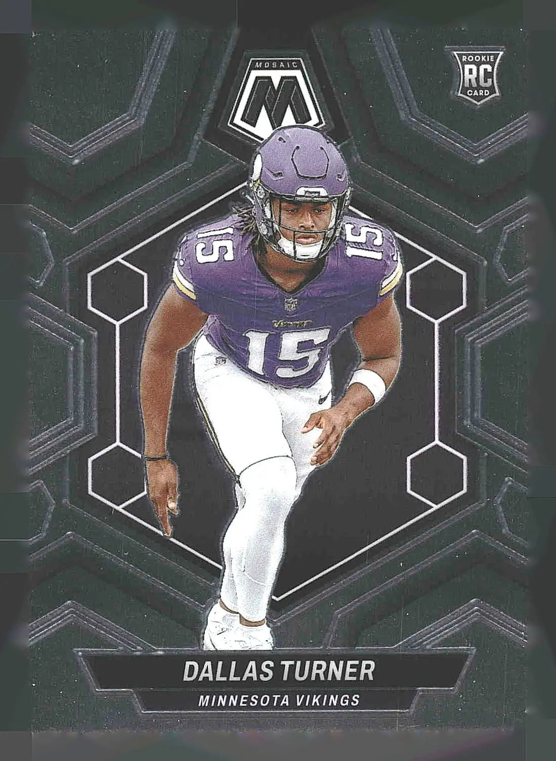 2024 Panini Mosaic #317 Dallas Turner - Football Card Single