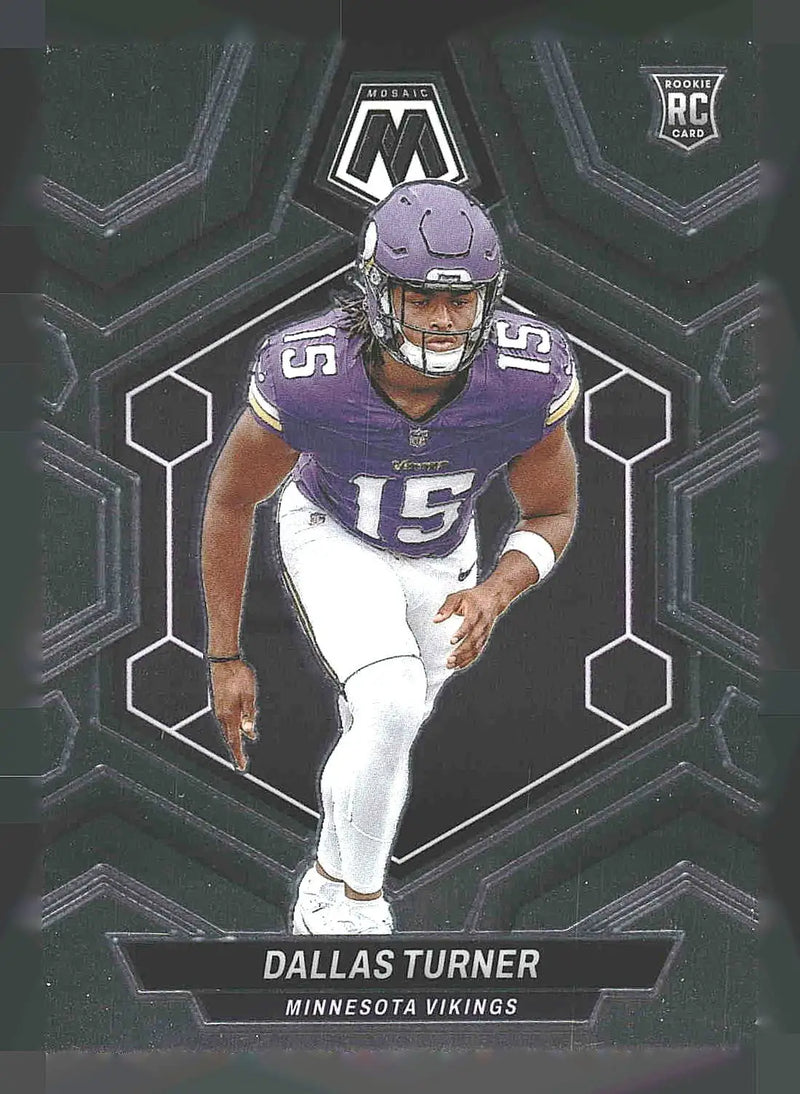 2024 Panini Mosaic #317 Dallas Turner - Football Card Single