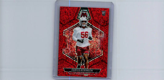 2024 Panini Mosaic #327 Darius Robinson Red Sparkle - Football Card Single
