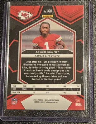 2024 Panini Mosaic #328 Xavier Worthy - Football Card Single