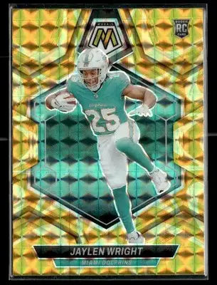 2024 Panini Mosaic #383 Jaylen Wright Mosaic Reactive Yellow - Football Card Single