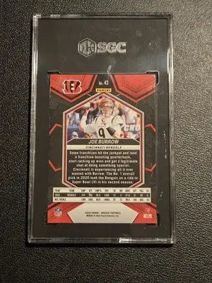 2024 Panini Mosaic #43 Joe Burrow SGC 9.5 - Football Card Single