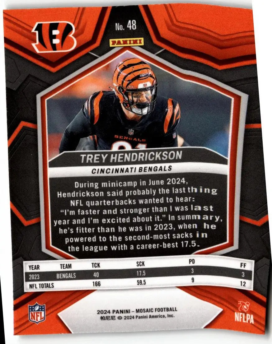 2024 Panini Mosaic #48 Trey Hendrickson - Football Card Single