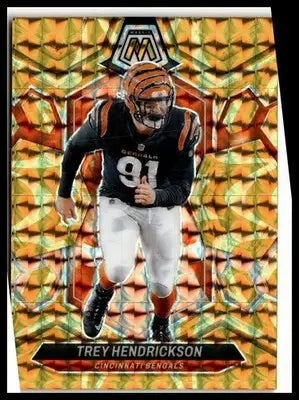2024 Panini Mosaic #48 Trey Hendrickson Mosaic Reactive Yellow - Football Card Single