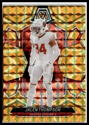 2024 Panini Mosaic #6 Jalen Thompson Mosaic Reactive Yellow - Football Card Single