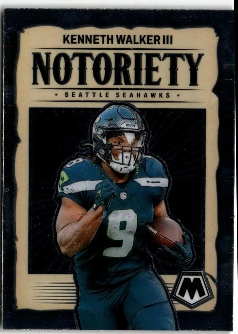 2024 Panini Mosaic #8 Kenneth Walker III Notoriety - Football Card Single