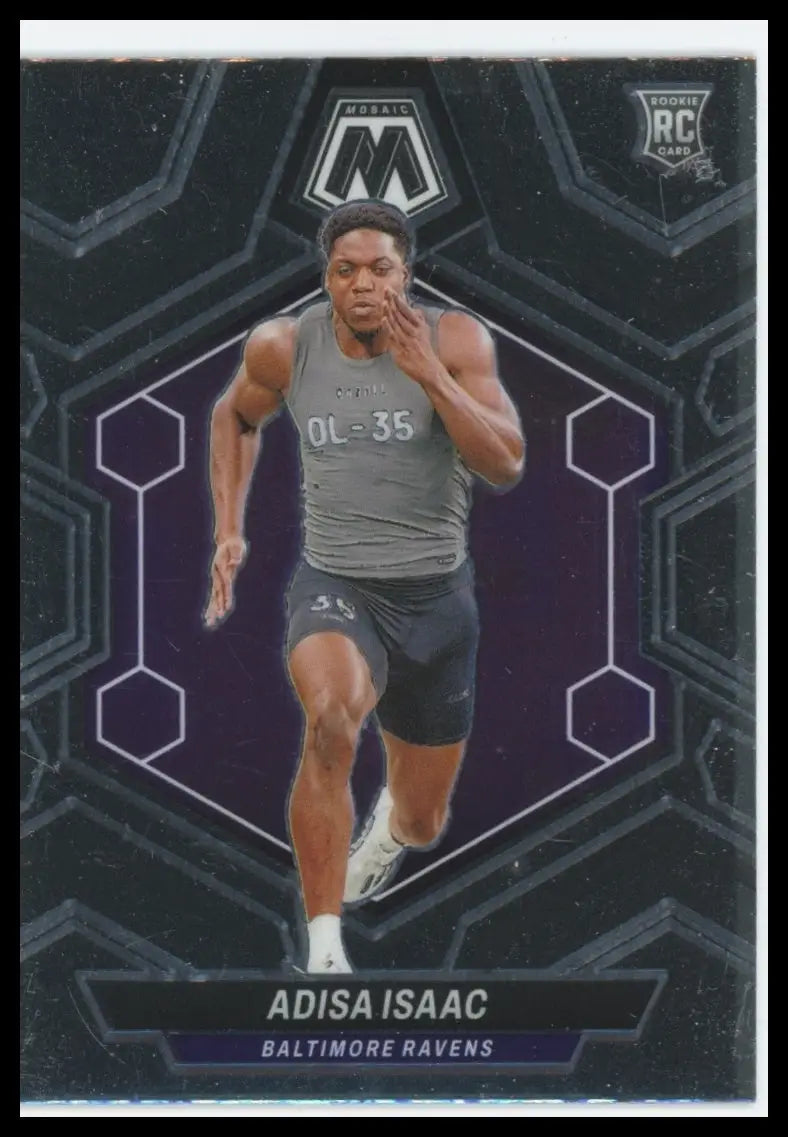 2024 Panini Mosaic Adisa Isaac RC 374 Baltimore Ravens - Football Card Single