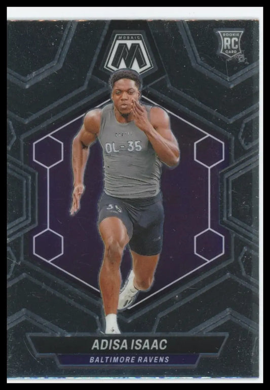 2024 Panini Mosaic Adisa Isaac RC 374 Baltimore Ravens - Football Card Single