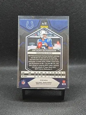 2024 Panini Mosaic - Anthony Richardson #92 Reactive Yellow Mosaic Prizm