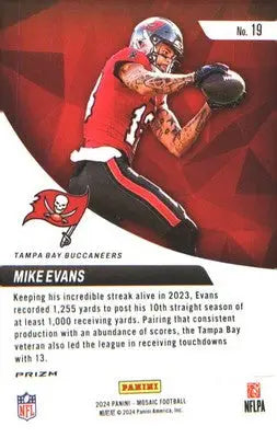 2024 Panini Mosaic Elevate Mosaic #19 Mike Evans - Football Card Single